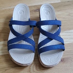 Crocs Cork Wedge Sandals